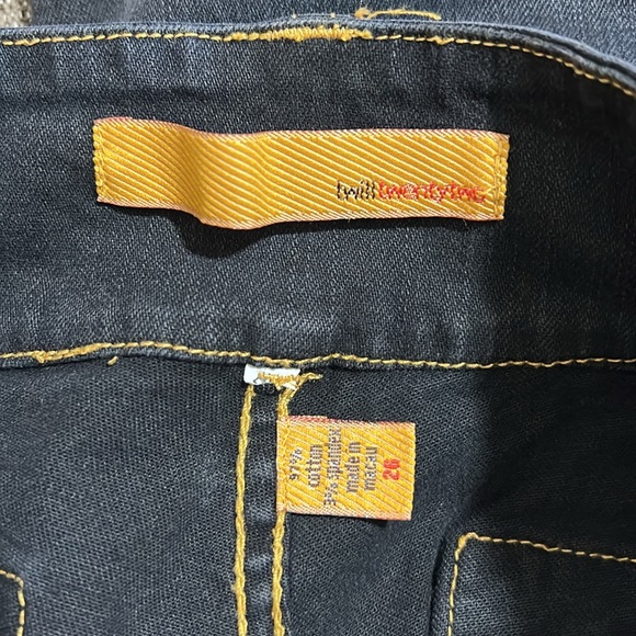 Twill Twenty Two Black Low Rise Jeans - Picture 12 of 15